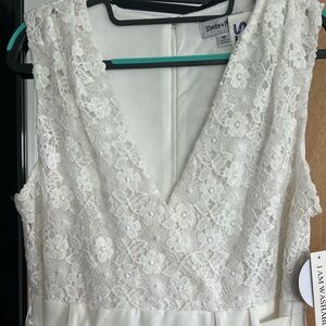 NWT White Lace Jumpsuit